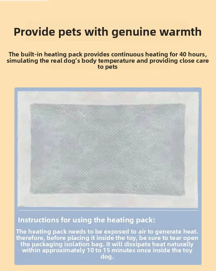 Optional heat pack for Nirelis comfort puppy